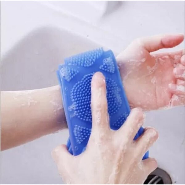 Ексфолираща силиконова гъба за баня за триене на гърба - Technomani