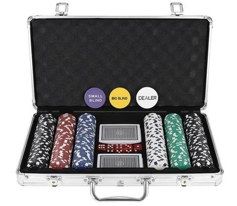 Покер комплект - 2 тестета, 300 чипа, метално куфарче - Technomani