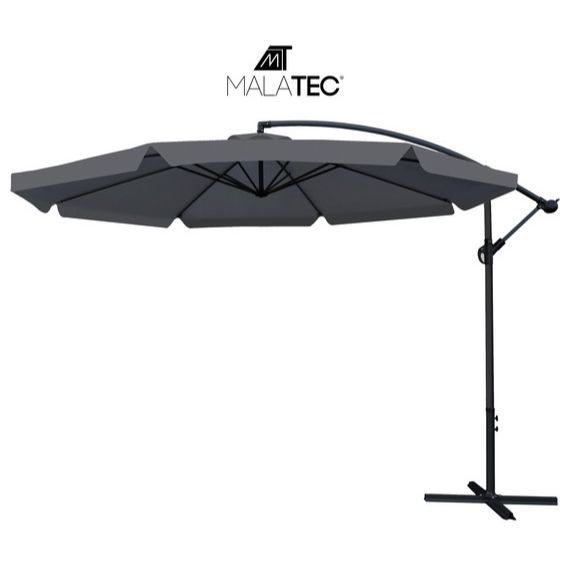 Градински чадър за слънце Malatec със стойка тип "лале" – 3 м - Technomani