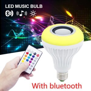 Музикална електрическа крушка – LED, Bluetooth, дистанционно - Technomani