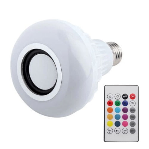 Музикална електрическа крушка – LED, Bluetooth, дистанционно - Technomani