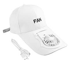 Спортна шапка с козирка – с вентилатор и соларен панел - Technomani