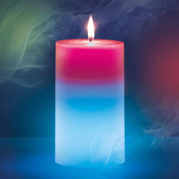 Восъчна свещ с променящи се цветове - Technomani