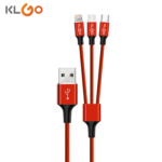 USB Кабел за зареждане 3в1 KLGO S-687