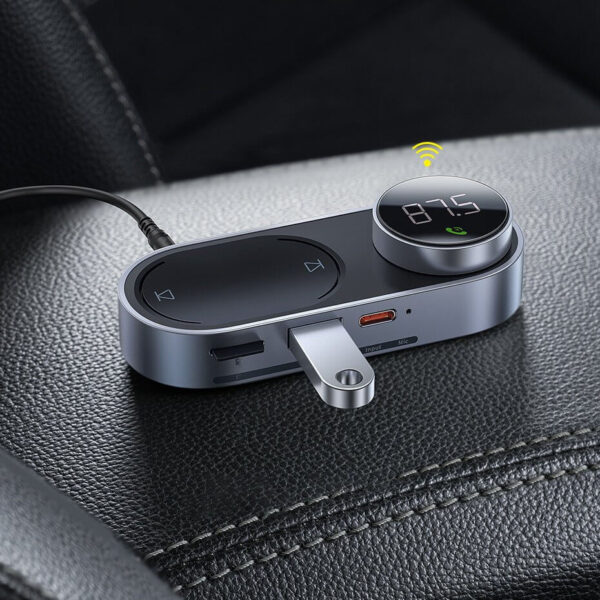 Baseus соларен Bluetooth FM Transmitter