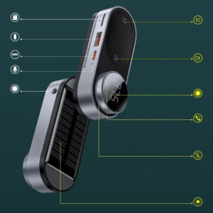 Baseus соларен Bluetooth FM Transmitter