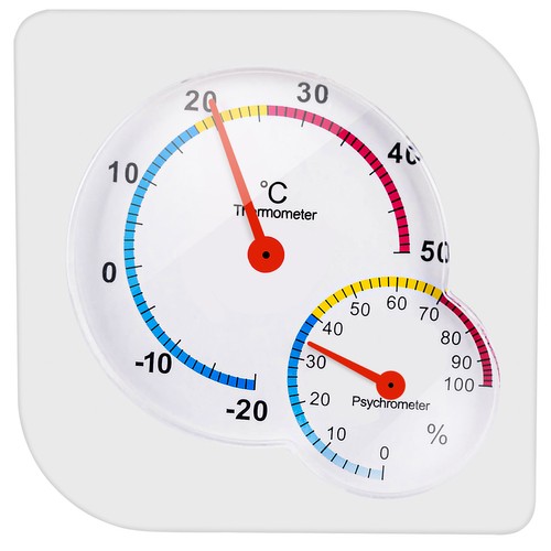 Аналогов термометър и хигрометър