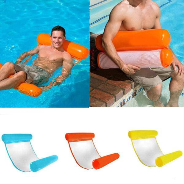Надуваемо плажно кресло, 110 х 80 см, за използване във водата, различни цветове - Technomani