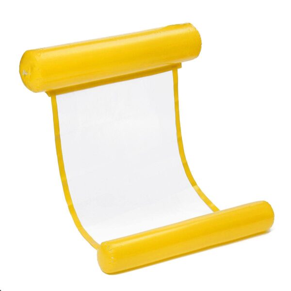 Надуваемо плажно кресло, 110 х 80 см, за използване във водата - Жълт - Technomani