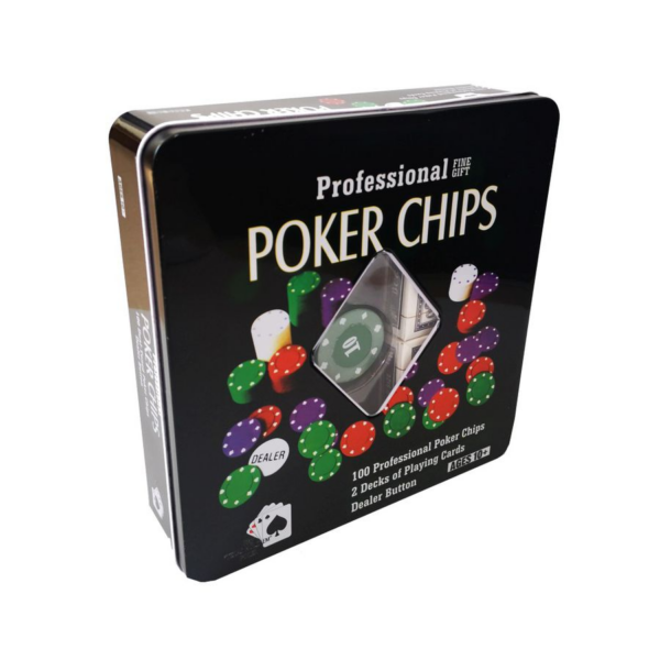 Комплект чипове за покер и карти