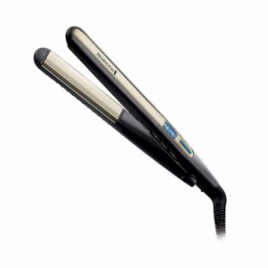 Преса за къдрене и изправяне Remington S6500 Sleek and Curl, Керамика, Загряване: 15 секунди, 150-230C, Златист/черен - Technomani