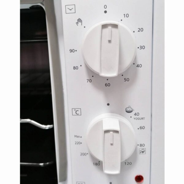 Готварска печка Elite EMO-1207, 1300W, 42 литра, Таймер, Закрит долен нагревател, Двойно стъкло, Бял - Technomani