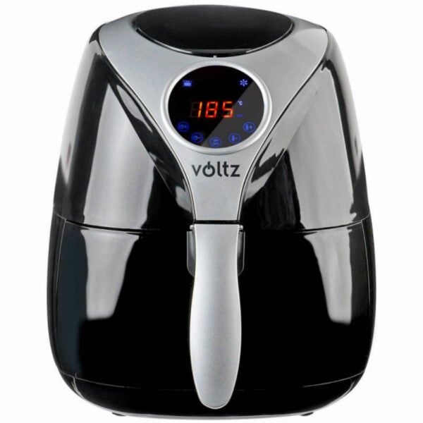 Фритюрник с горещ въздух Air Fryer Voltz V51980D, 1600W, 3.2 литра, Тъч дисплей, Таймер, Черен - Technomani