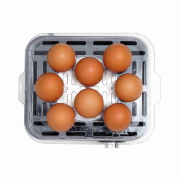 Яйцеварка Fіrѕt Аuѕtrіа FA-5115-3, 8 яйца, Таймер и звънец, Приставка за пържени яйца, Инокс - Technomani