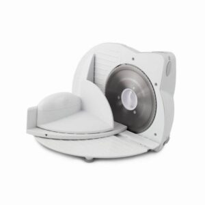 Колбасорезачка Esperanza Prosciutto EKM017W, 150W, 17 см диаметър, 0 до 15 мм, Бял - Technomani