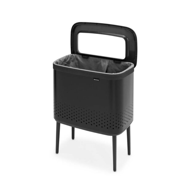 Кош за пране Brabantia Bo 60L, Matt Black - Technomani