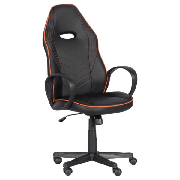 Геймърски стол Carmen 7530 - черно - оранжев - Technomani