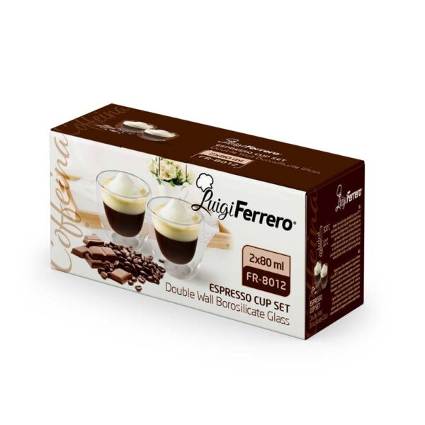 Чаша за еспресо Luigi Ferrero Coffeina FR-8012 80ml, 2 броя - Technomani