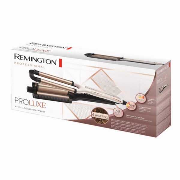 Ретро преса Remington CI91AW PROluxe, За 4 различни вида вълни, 150-210C, Керамично покритие, Бял/черен - Technomani