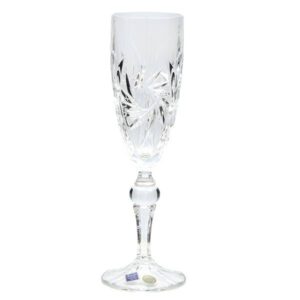 Чаша за шампанско Bohemia 1845 Pinwheel 180ml, 6 броя - Technomani