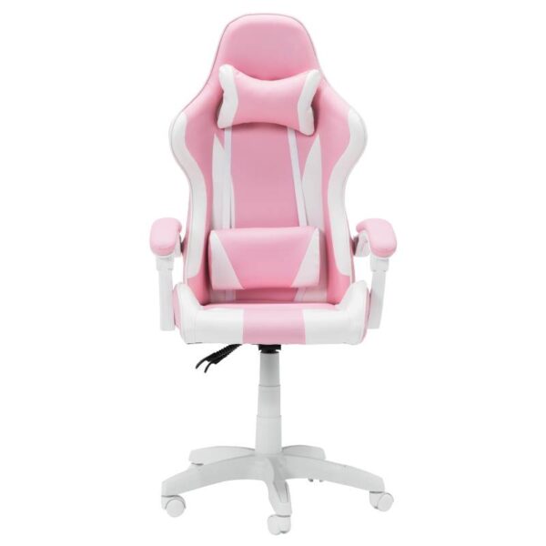 Геймърски стол Carmen 6311 - бял - розов - Technomani