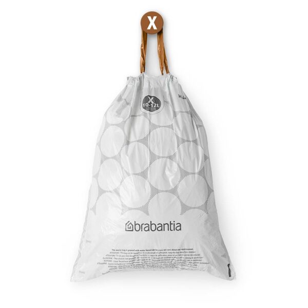 Торба за кош Brabantia PerfectFit NewIcon/Bo размер X, 10-12L, 10 броя, ролка - Technomani