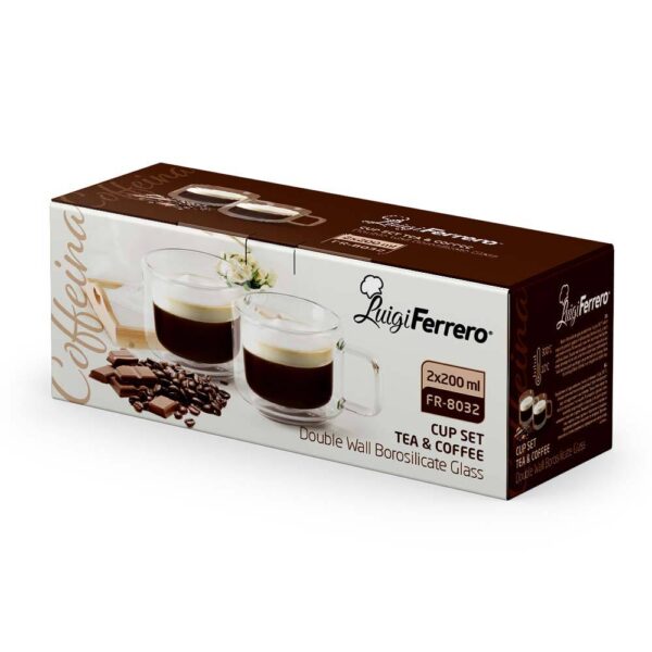 Чаша за чай и кафе Luigi Ferrero Coffeina FR-8032 200ml, 2 броя - Technomani