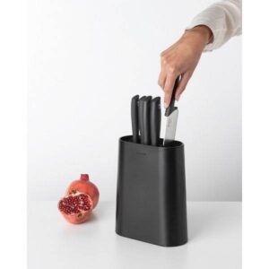 Блок с 5 ножа Brabantia Tasty+ Dark Grey - Technomani