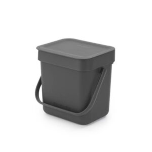 Кош за смет за разделно събиране Brabantia Sort&Go 3L, Grey - Technomani