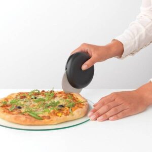 Нож за пица и печива с предпазител Brabantia Tasty+ Dark Grey - Technomani