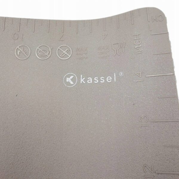 Комплект подложка и точило за месене Kassel KS 93708, 2 части, 60x40, Силикон и дърво - Technomani