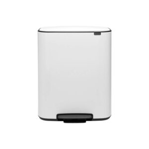 Кош за смет Brabantia Bo Pedal 60L, White - Technomani