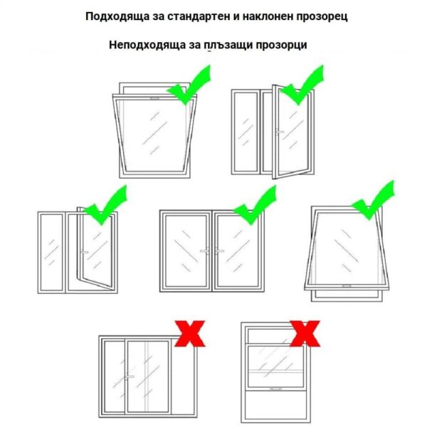 Завеса за прозорец HVS-1 за мобилен климатик - Technomani