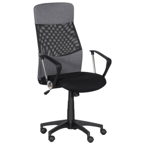 Работен офис стол Carmen 7536 - черен - сив - Technomani