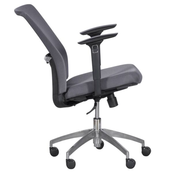 Работен офис стол Carmen 7543 - сив/черна рамка - Technomani