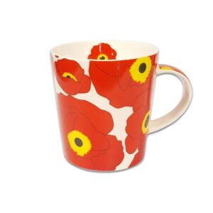 Чаша за чай и мляко Jameson + Taylor Flower Red 300ml - Technomani