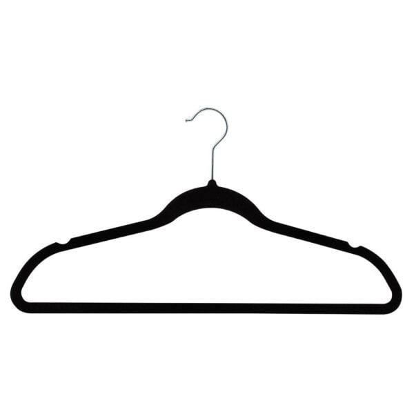 Закачалки за дрехи Dominico DM-4524, 5 броя, пластмасови, черни - Technomani