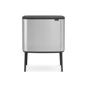 Кош за смет Brabantia Bo Touch 3x11L, Matt Steel Fingerprint Proof - Technomani