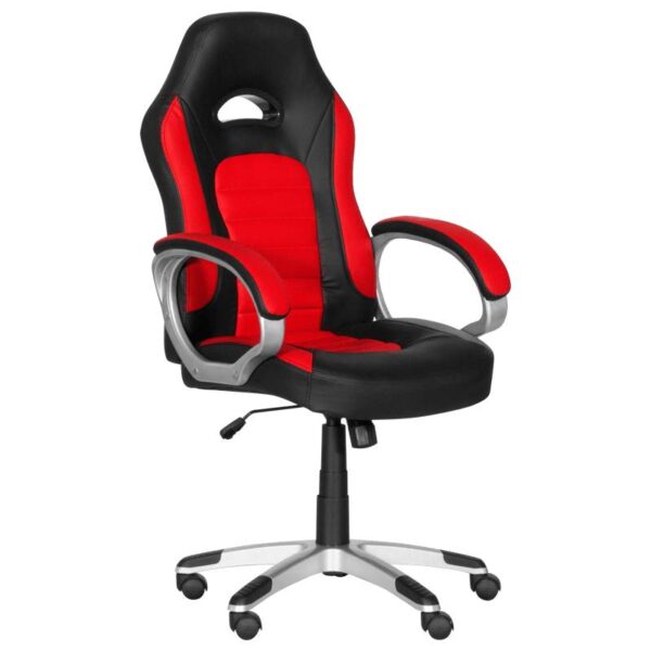 Геймърски стол Carmen 6191 - червен-черен - Technomani