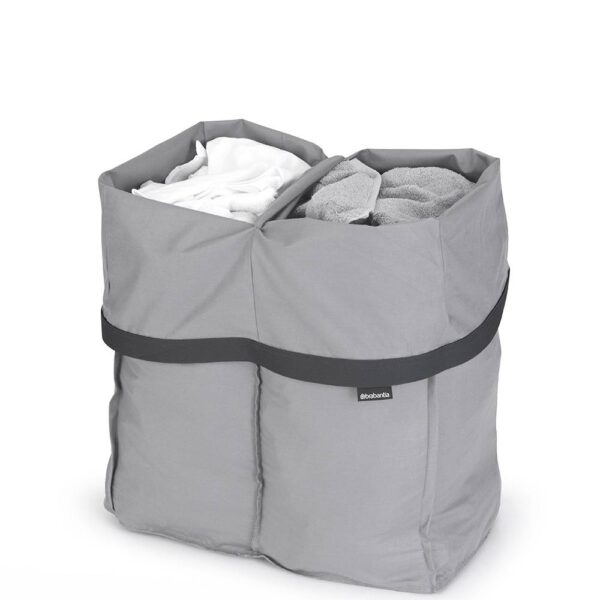 Торба за кош за пране Brabantia Bo 2x45L, Grey - Technomani