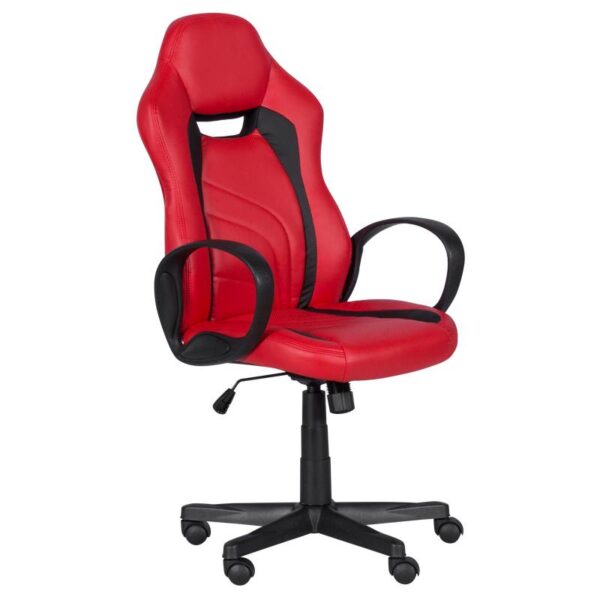 Геймърски стол Carmen 7525 R - червено - черно - Technomani