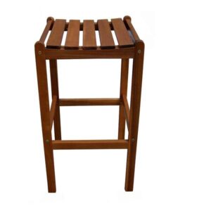 Акациев бар стол Muhler 44,5х43,5х79cm, без облегалка - Technomani