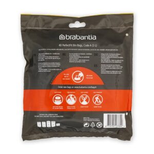 Торба за кош Brabantia PerfectFit Sort&Go/Touch размер A, 3L, 40 броя, пакет - Technomani