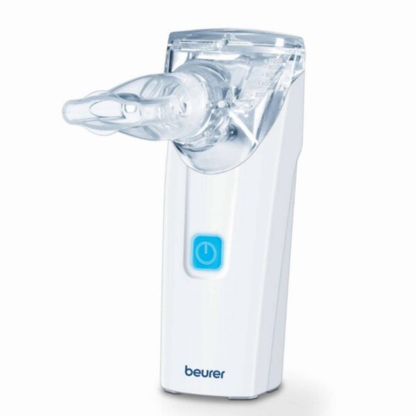 Инхалатор за пътуване Beurer IH 55, 0.25ml/min, Функция самопочистване, Вибрираща мембрана, Бял - Technomani