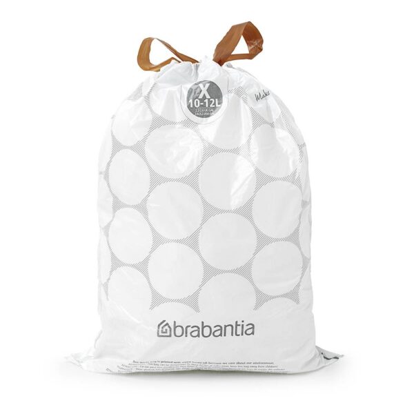 Торба за кош Brabantia PerfectFit NewIcon/Bo N размер X, 10-12L, 40 броя, пакет - Technomani