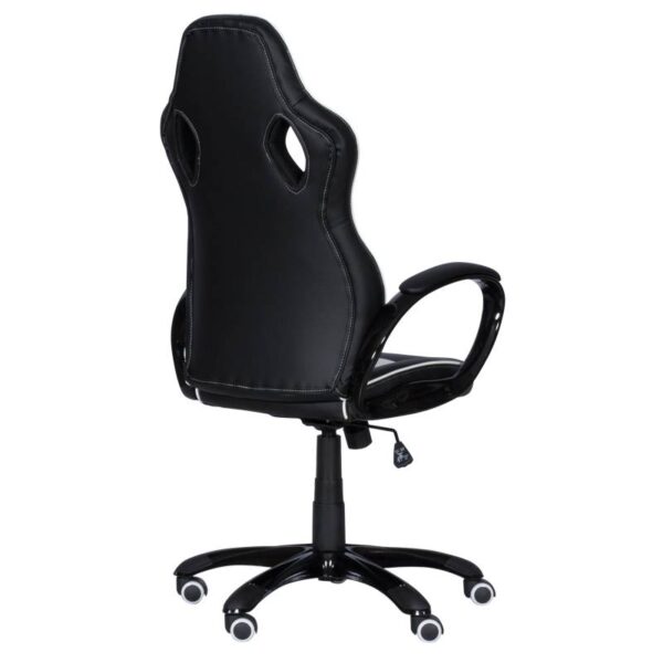 Геймърски стол Carmen 7502 - бял-черен - Technomani
