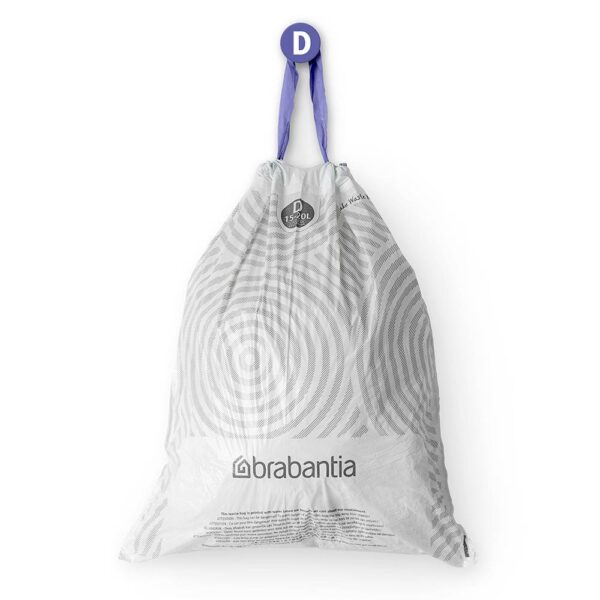Торба за кош Brabantia PerfectFit Sort&Go/Built-In размер D, 15-20L, 40 броя, пакет - Technomani