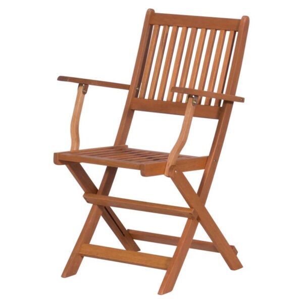 Сгъваем дървен градински стол MIKA - Technomani