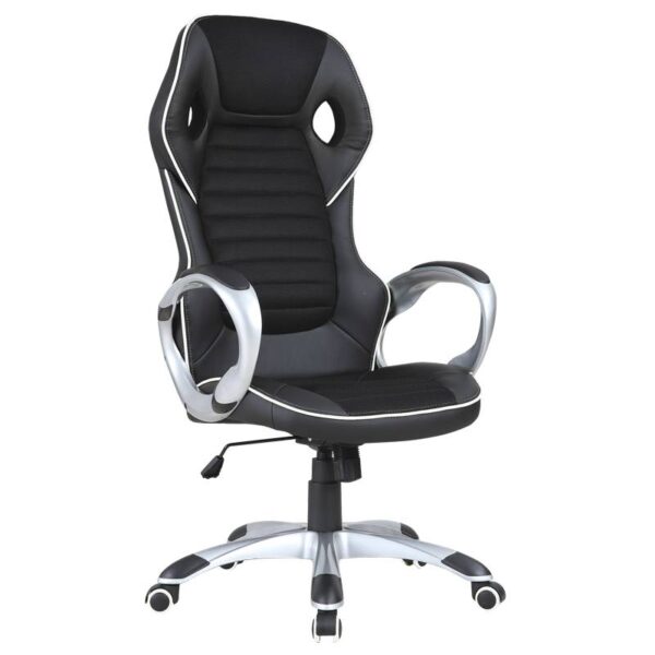 Геймърски стол Carmen 7506 - черно-бял - Technomani