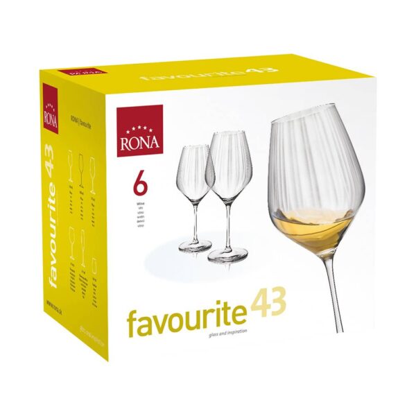 Чаша за вино Rona Favourite 7361 570ml, 6 броя - Technomani